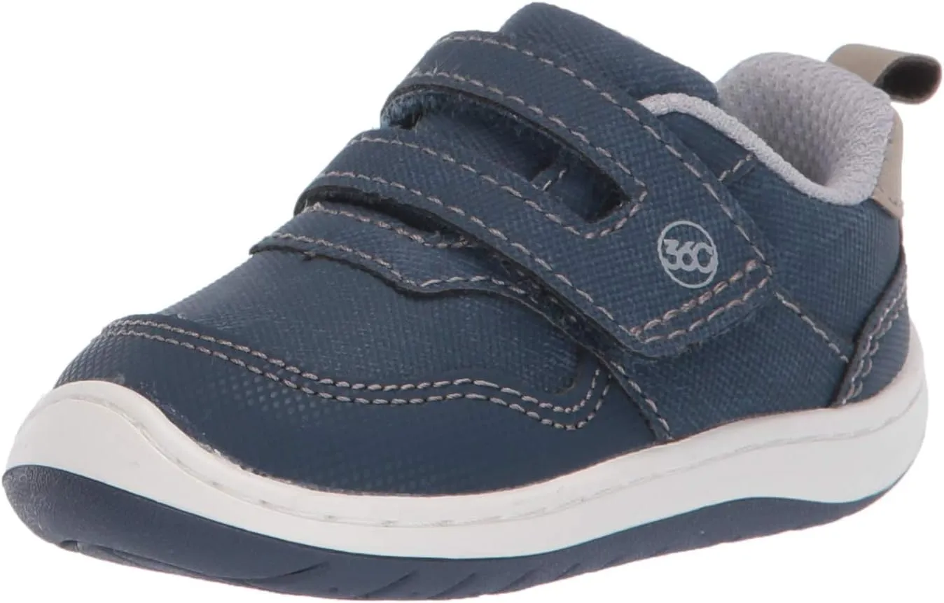 Stride Rite 360 Boy's KEATON Dual Width Insole Athletic Shoe, Blue, 3 M US Big Kid