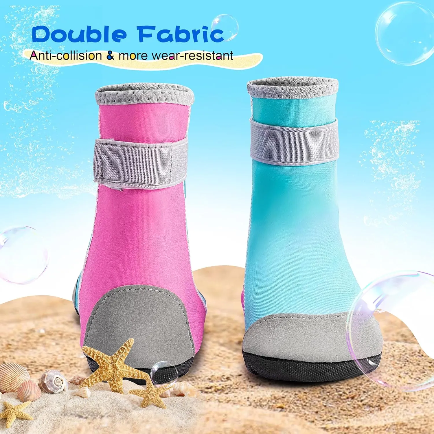 SULIFEEL Kids Water Shoes Girls and Boys Non-Slip Quick Dry Beach Swim Barefoot Toddler Indoor Sports Socks