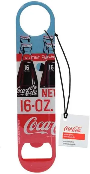 TableCraft's Coca-Cola Flat Metal Bottle Opener, Graphic, Red