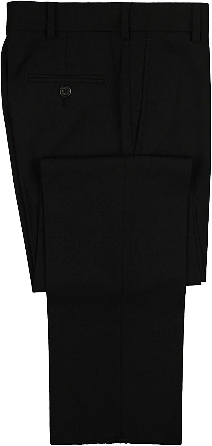 Tallia Boy's Wool Blend Flat Front Dress Pant - Slim - Regular & Husky Sizes