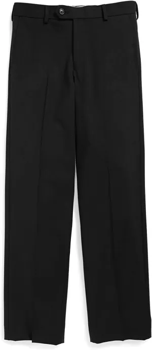 Tallia Boy's Wool Blend Flat Front Dress Pant - Slim - Regular & Husky Sizes