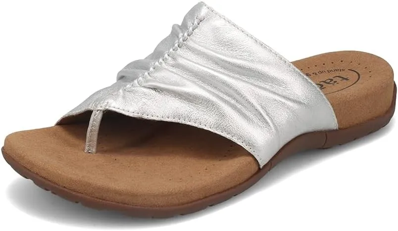 Taos Gift 2 Women's Sandal - Elevate Your Style with A Classic Open Back Toe-Post Design - Premium Comfort with Arch Support and Cooling Gel Padding for All Day Wearability