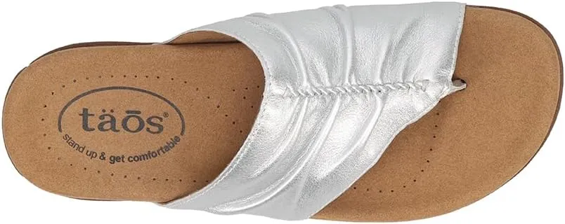 Taos Gift 2 Women's Sandal - Elevate Your Style with A Classic Open Back Toe-Post Design - Premium Comfort with Arch Support and Cooling Gel Padding for All Day Wearability