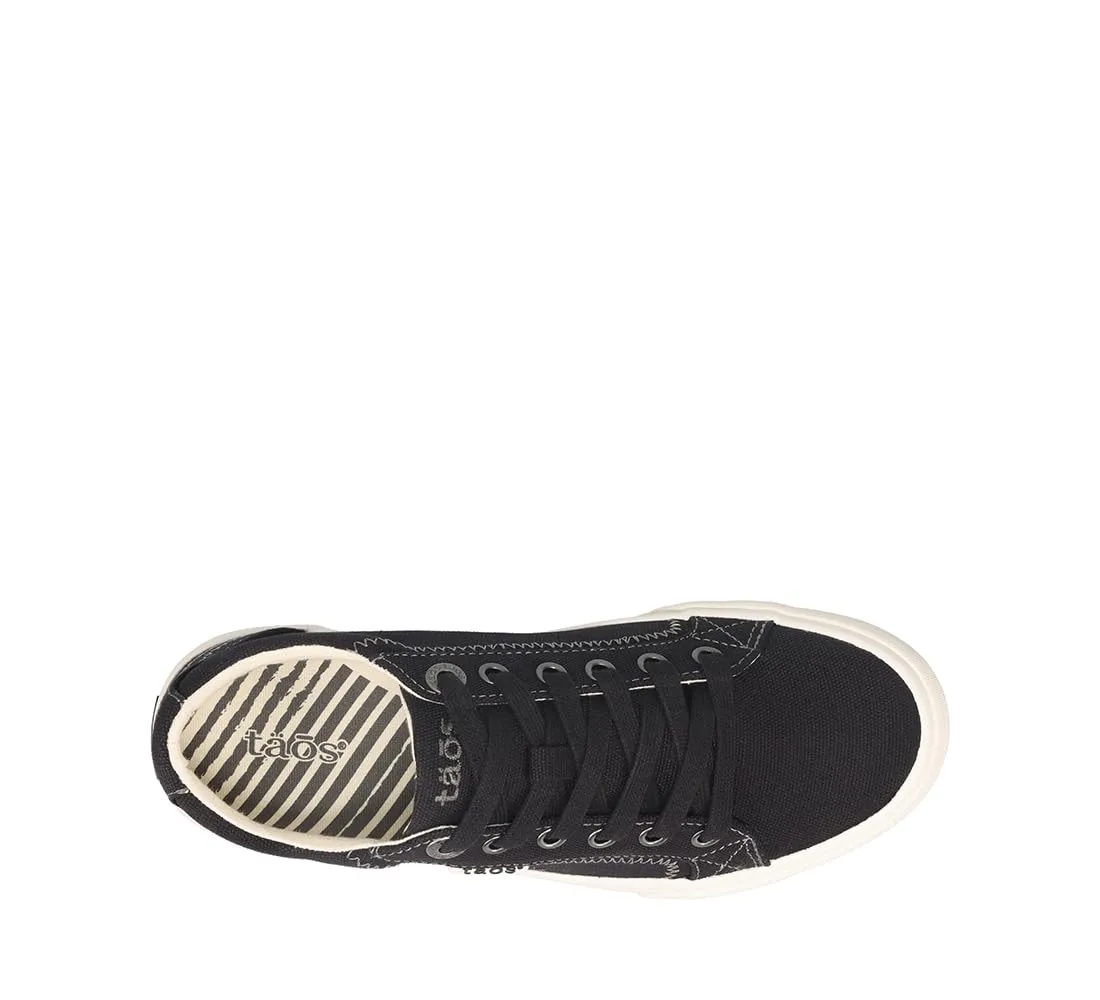 Taos Plim Soul Women's Sneaker-Stylish Platform Sneaker with Curves & Pods Removable Footbed, Arch Support, Classic Design for Everyday Fashion, All Day Comfort 9 Wide Black