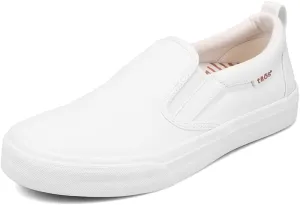 Taos Rubber Soul Slip-On Women's Sneaker - Fresh and Clean Canvas Design with Effortless Style, Removable Footbed and Arch Support - Elevated Comfort for All-Day Fashion