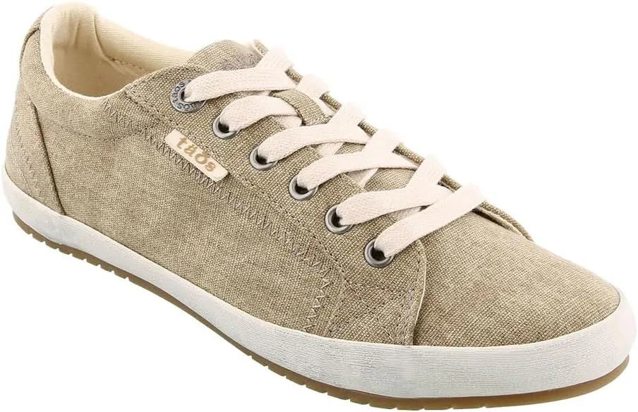 Taos Star Women's Sneaker - Iconic Style with Canvas Design for Everyday Adventures - Custom Fit Lacing and Premium Removable Footbed with Arch Support for All Day Comfort