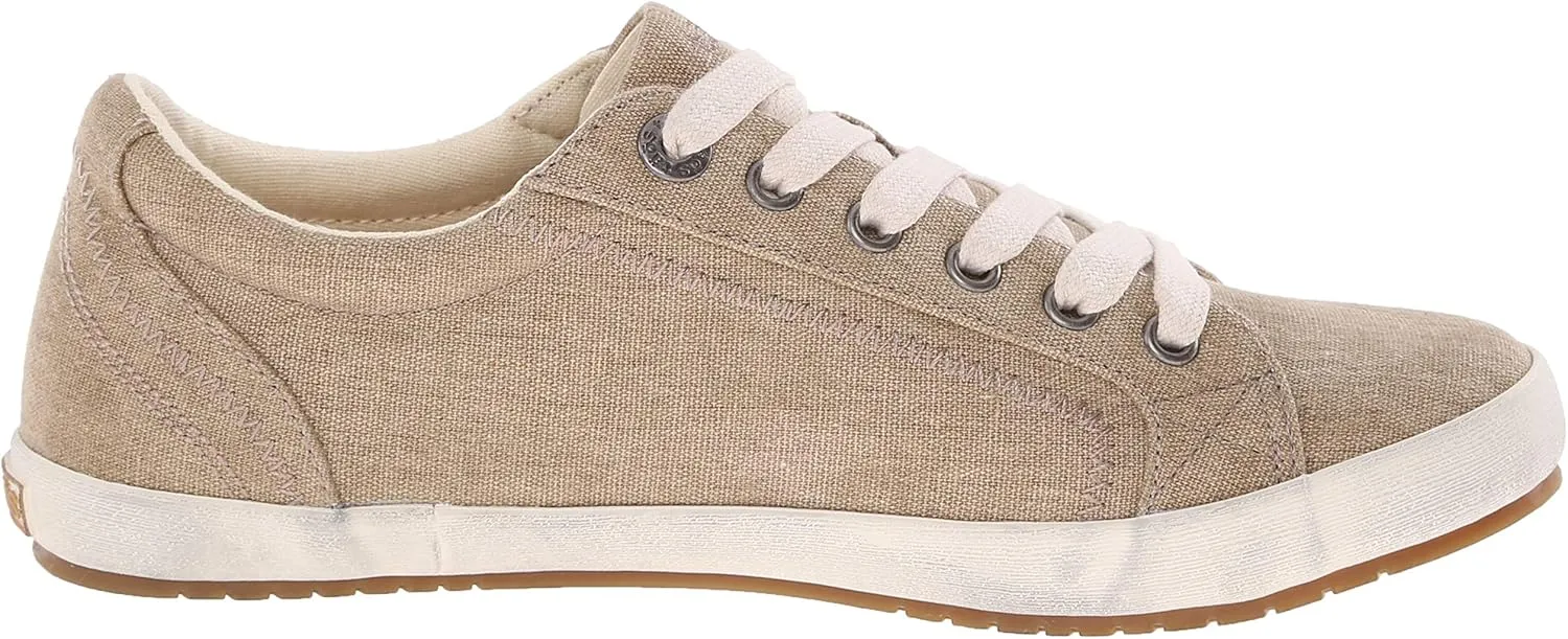 Taos Star Women's Sneaker - Iconic Style with Canvas Design for Everyday Adventures - Custom Fit Lacing and Premium Removable Footbed with Arch Support for All Day Comfort