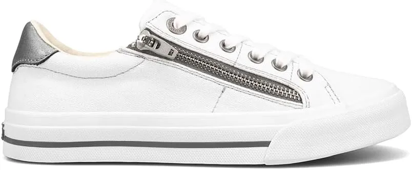 Taos Z Soul Women's Sneaker - Stylish Platform Sneaker with Removable Footbed, Arch Support, Premium Cushioning, Lace-Up Adjustability, and Easy Access Zipper