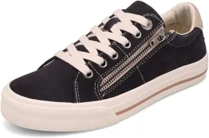 Taos Z Soul Women's Sneaker - Stylish Platform Sneaker with Removable Footbed, Arch Support, Premium Cushioning, Lace-Up Adjustability, and Easy Access Zipper