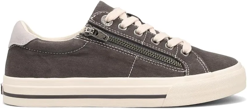 Taos Z Soul Women's Sneaker - Stylish Platform Sneaker with Removable Footbed, Arch Support, Premium Cushioning, Lace-Up Adjustability, and Easy Access Zipper