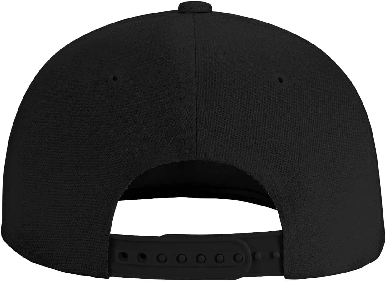 Tattoo Lover Tattoos are Trashy Flat Brim Baseball Cap,Snapback Hats Adjustable Trucker Hat for Men & Women,Black