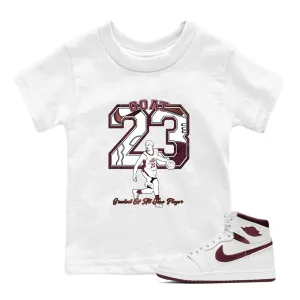 Tees Air Sneaker Jordan - Limited edition range Burgundy SNRT Free gift with purchase Goat Metallic Kids 1 Player