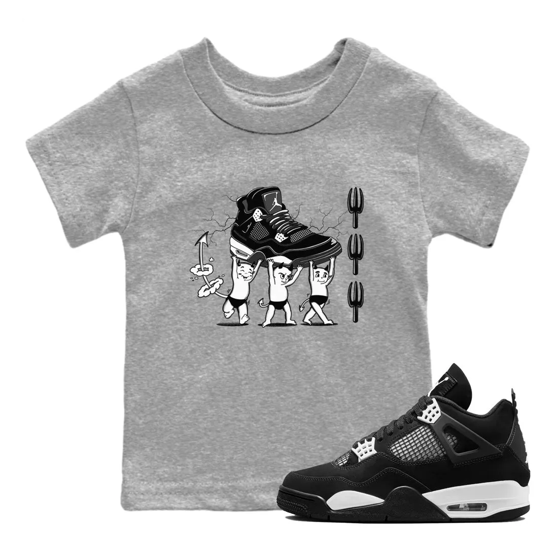 Tees Kids Jordan Thunder Big offer Devil SNRT Sneaker Air White Babies Wide selection - 4