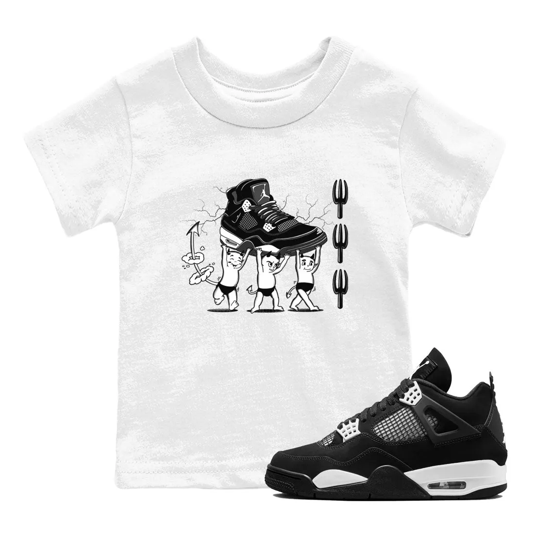 Tees Kids Jordan Thunder Big offer Devil SNRT Sneaker Air White Babies Wide selection - 4