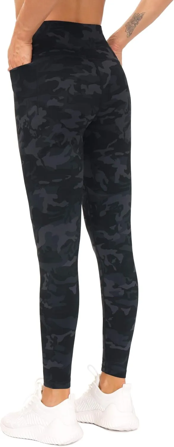 THE GYM PEOPLE Tummy Control Workout Leggings with Pockets High Waist Athletic Yoga Pants for Women Running, Fitness