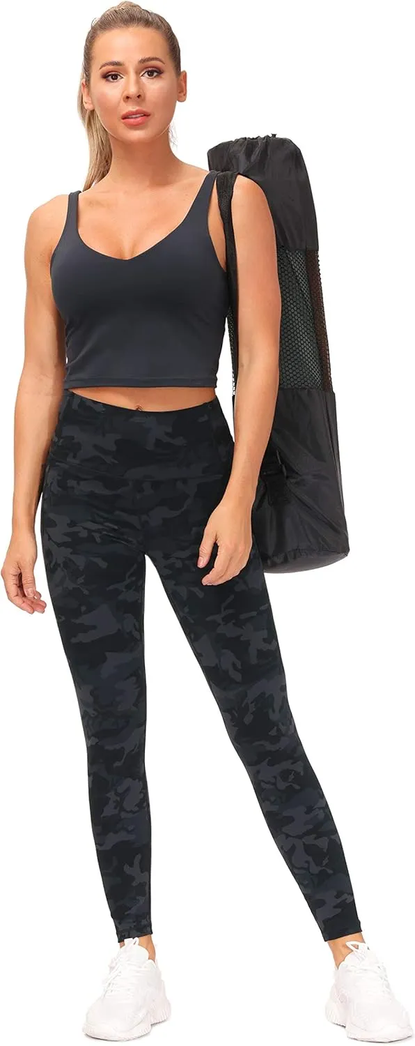 THE GYM PEOPLE Tummy Control Workout Leggings with Pockets High Waist Athletic Yoga Pants for Women Running, Fitness