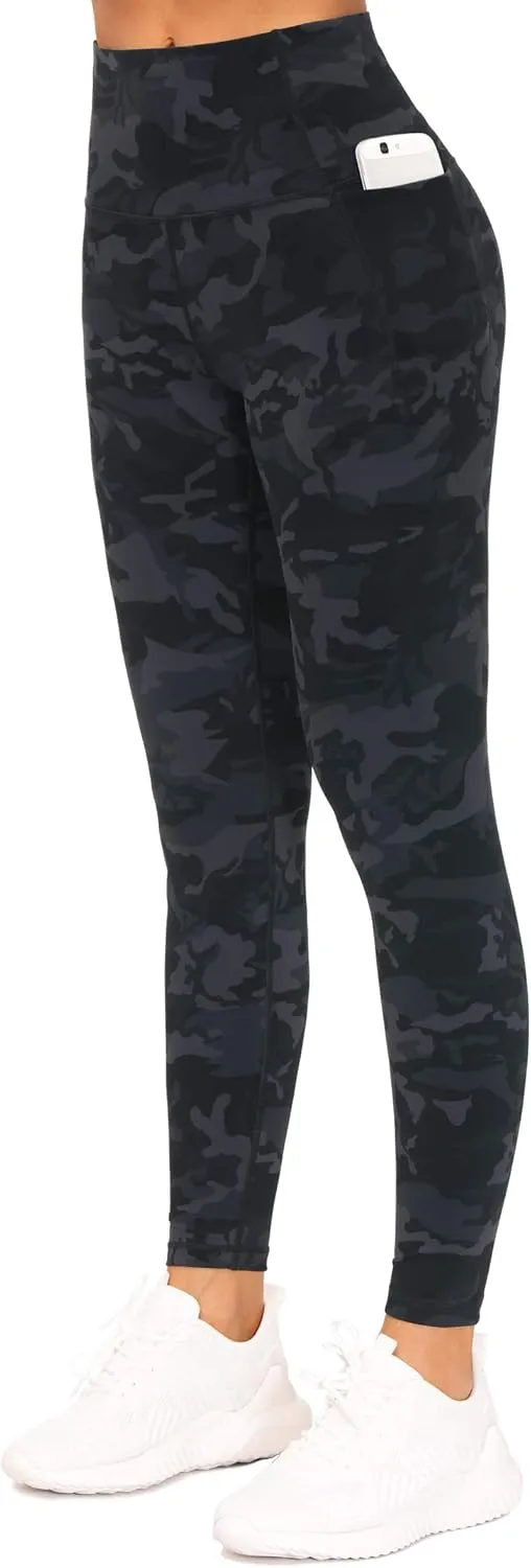 THE GYM PEOPLE Tummy Control Workout Leggings with Pockets High Waist Athletic Yoga Pants for Women Running, Fitness