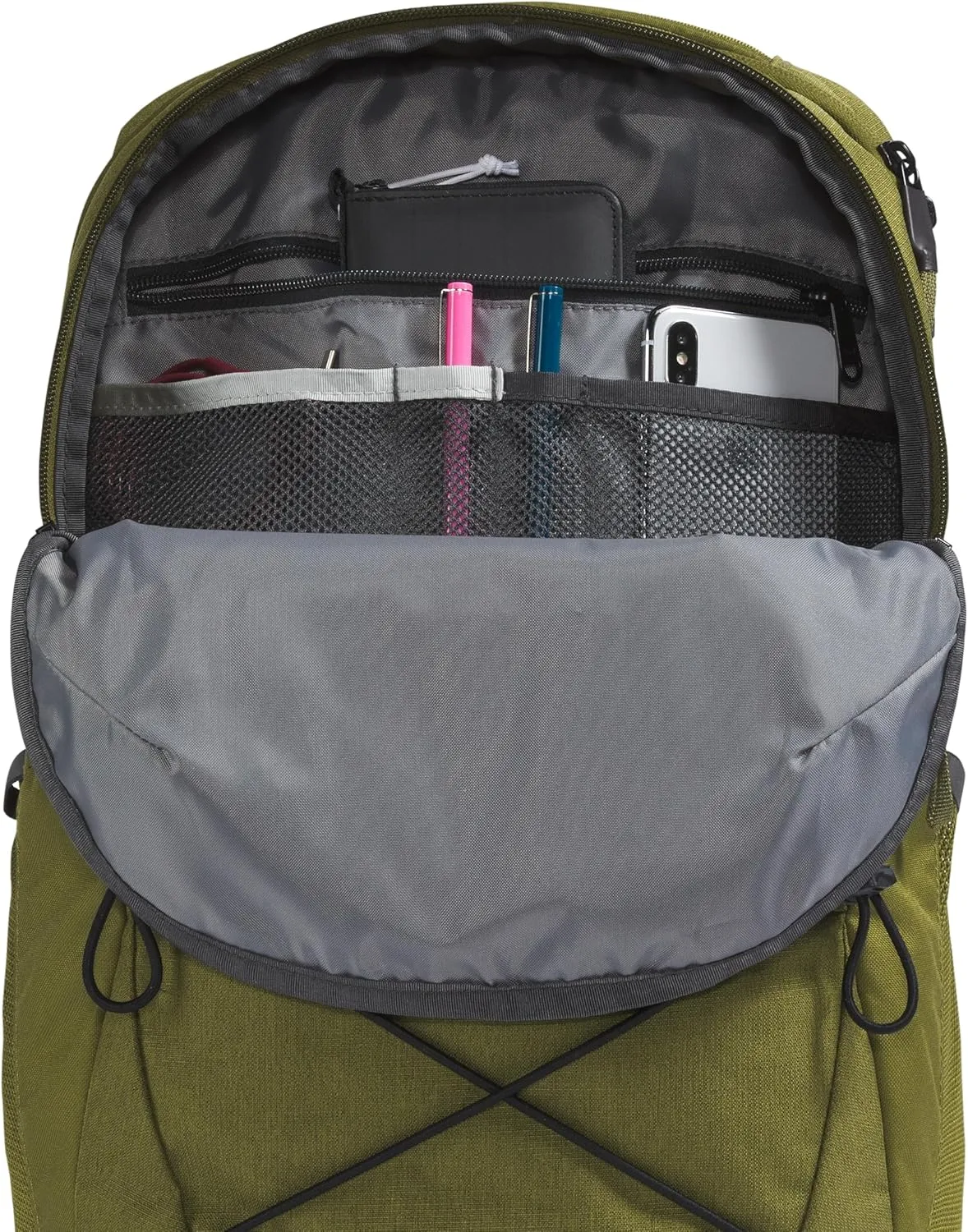 THE NORTH FACE Jester Everyday Laptop Backpack, Forest Olive Light Heather/TNF Black, One Size