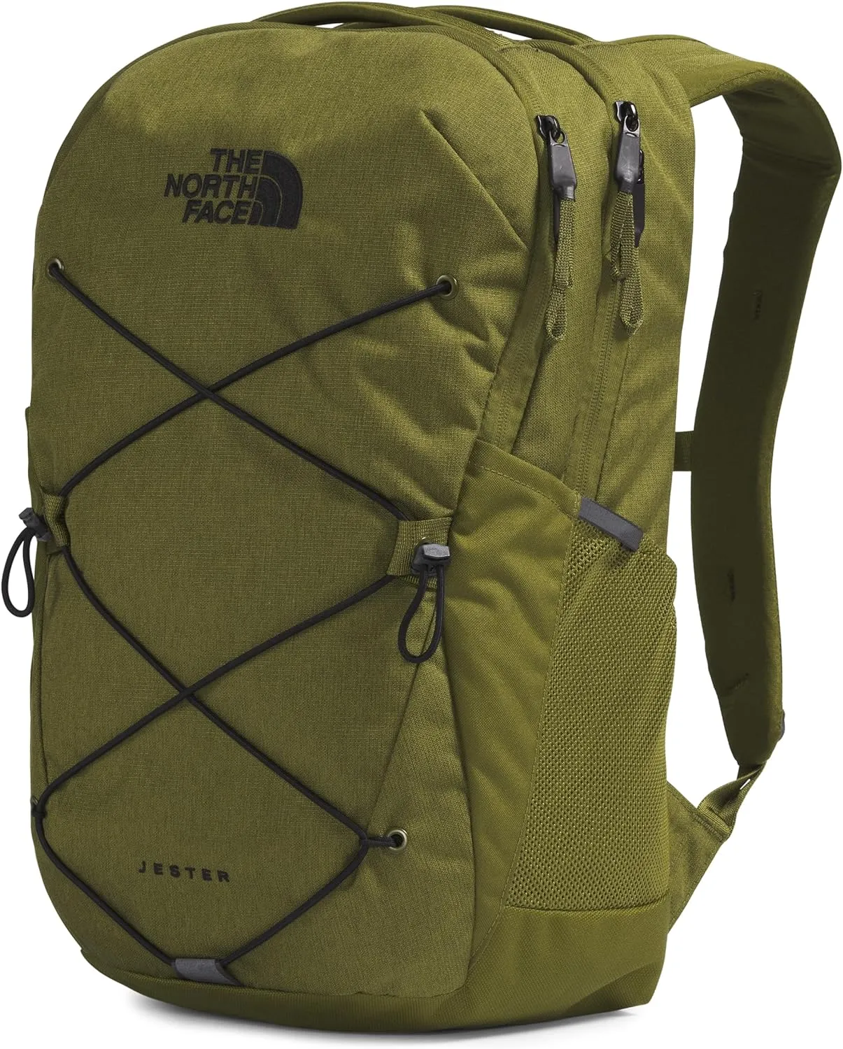 THE NORTH FACE Jester Everyday Laptop Backpack, Forest Olive Light Heather/TNF Black, One Size