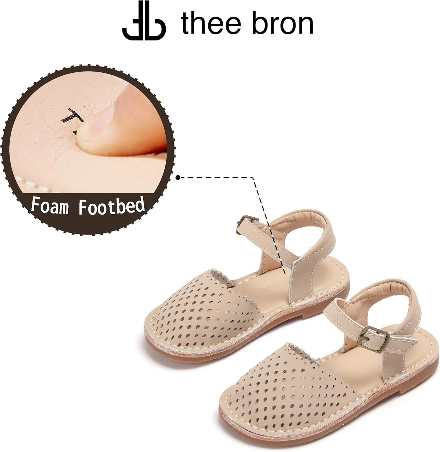 THEE BRON Girls Comfort Sandals Kids Shoes Sandals Filles Sandales