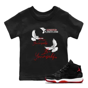 Time-limited offer Be Yourself Velvet Tees Air SNRT Sneaker Jordan Free Kids Bred - International coverage Yourself 11