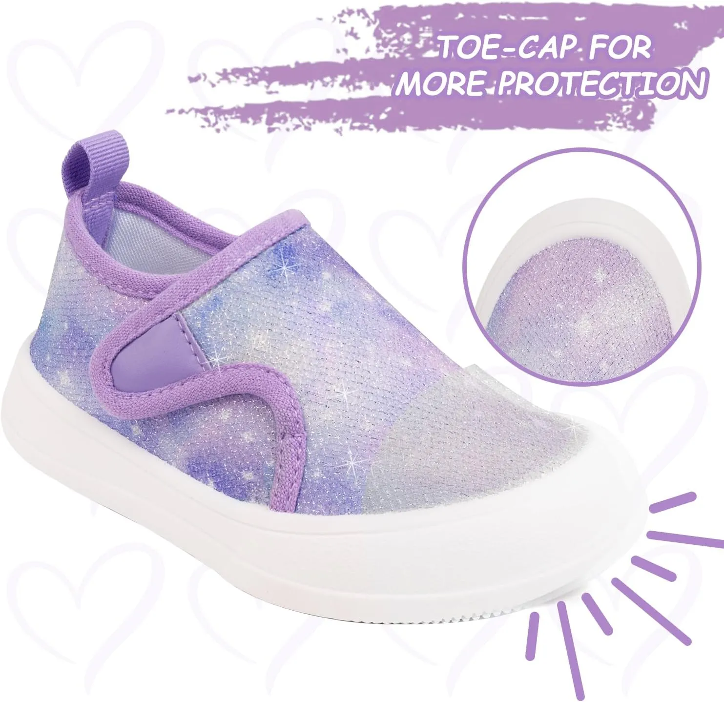 Toandon Baby Toddler Lightweight Flexible Straps Sneakers for 1-7 Yrs