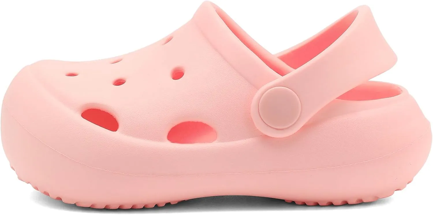 Toddler Classic Clogs Skin-Friendly Comfy Lightweight 丨Boys Girls Slip On Water Shoes
