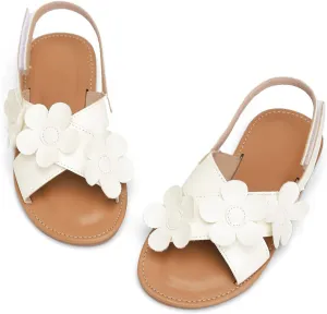 Toddler Girls Sandals Summer Flats Dress Shoes for Baby Little Kids Girl