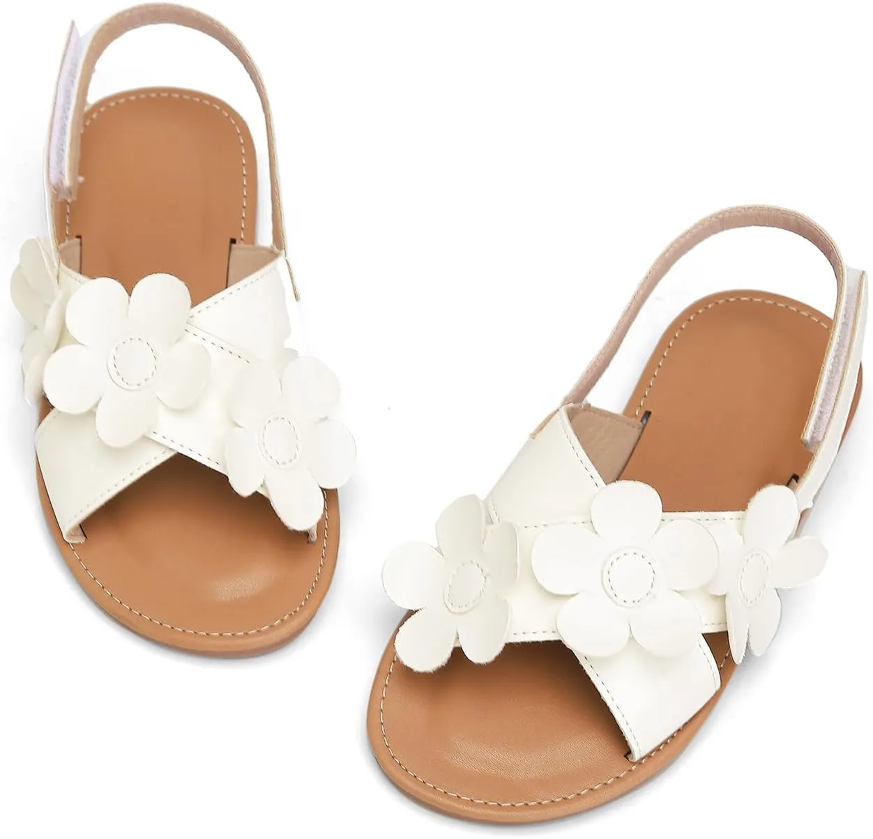 Toddler Girls Sandals Summer Flats Dress Shoes for Baby Little Kids Girl