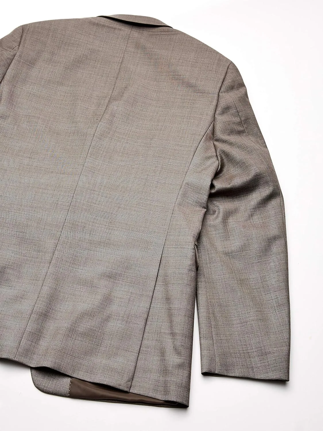 Tommy Hilfiger Men's Modern Fit Suit Separates, Tan Sharkskin, 38S