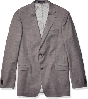 Tommy Hilfiger Men's Modern Fit Suit Separates, Tan Sharkskin, 38S