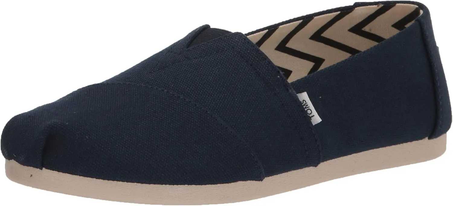 TOMS Womens Alpargata Graphic Slip On Flats Casual - Grey