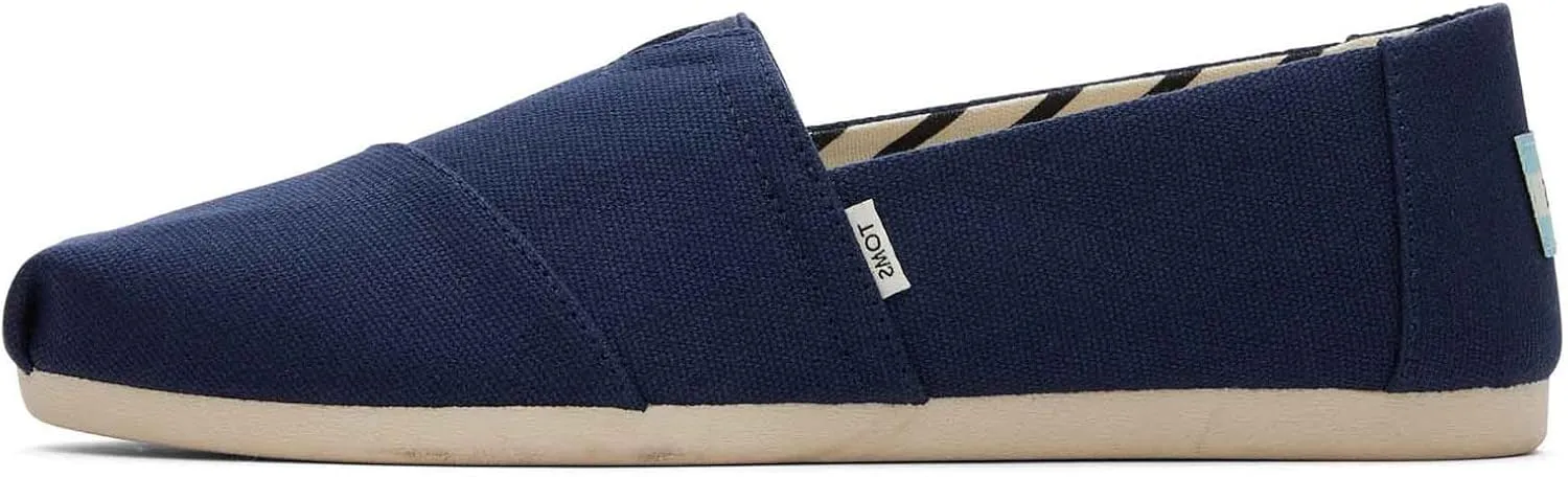 TOMS Womens Alpargata Graphic Slip On Flats Casual - Grey
