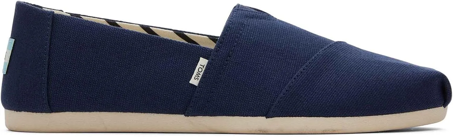 TOMS Womens Alpargata Graphic Slip On Flats Casual - Grey