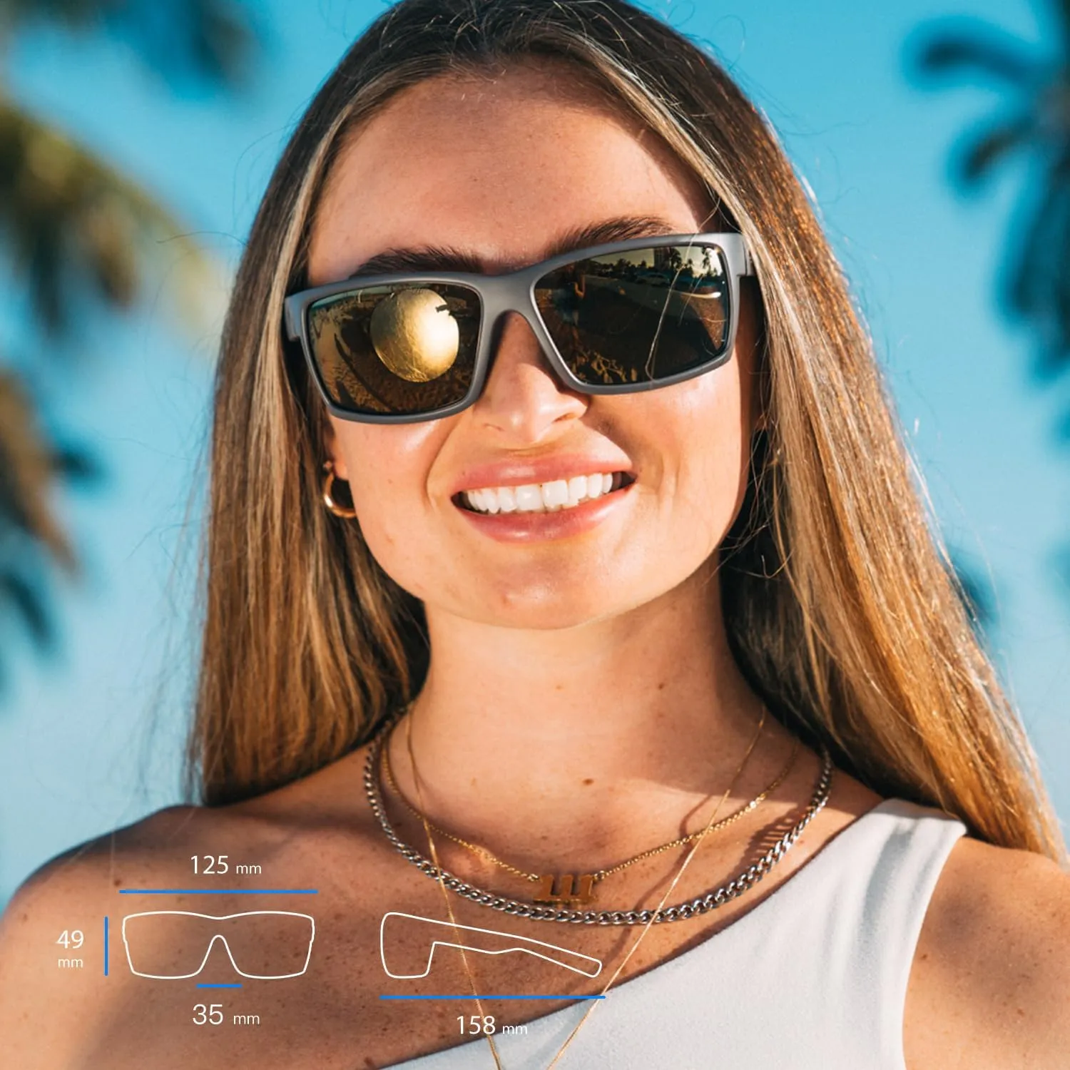 TOREGE Sports Polarized Sunglasses for Men Women Flexible Frame Cycling Running Driving Fishing Mountaineering TR24