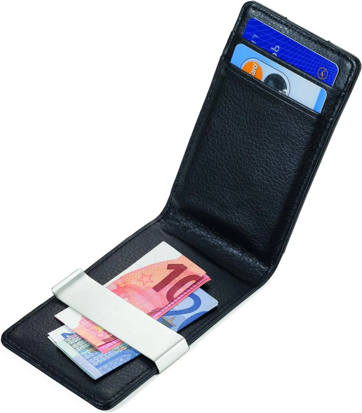 Troika Black Flat Wallet with RIFD Protection (CCC1539LE)