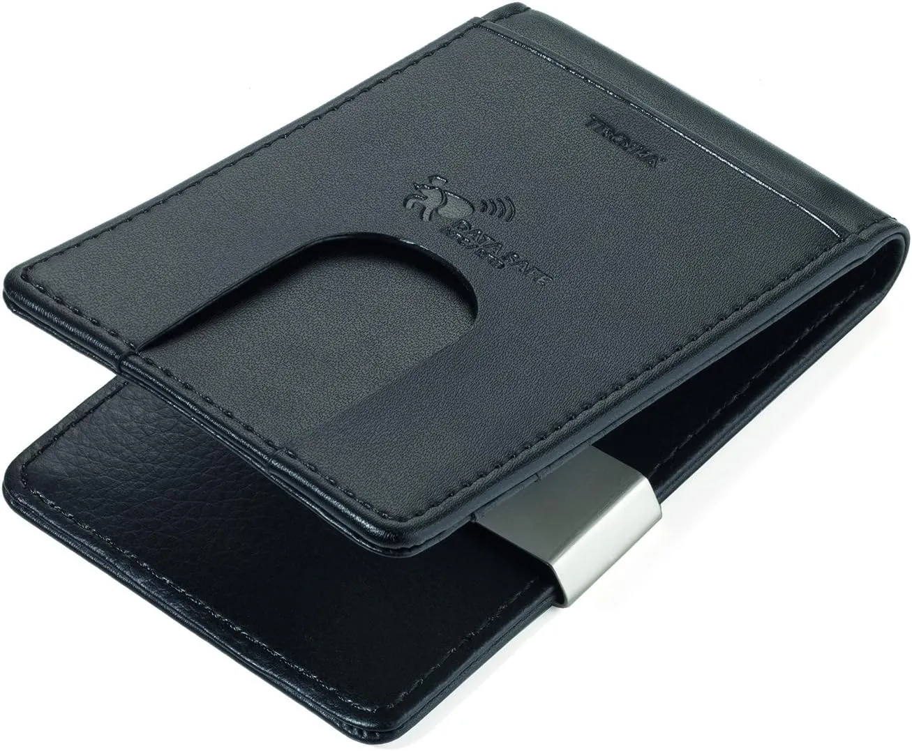 Troika Black Flat Wallet with RIFD Protection (CCC1539LE)
