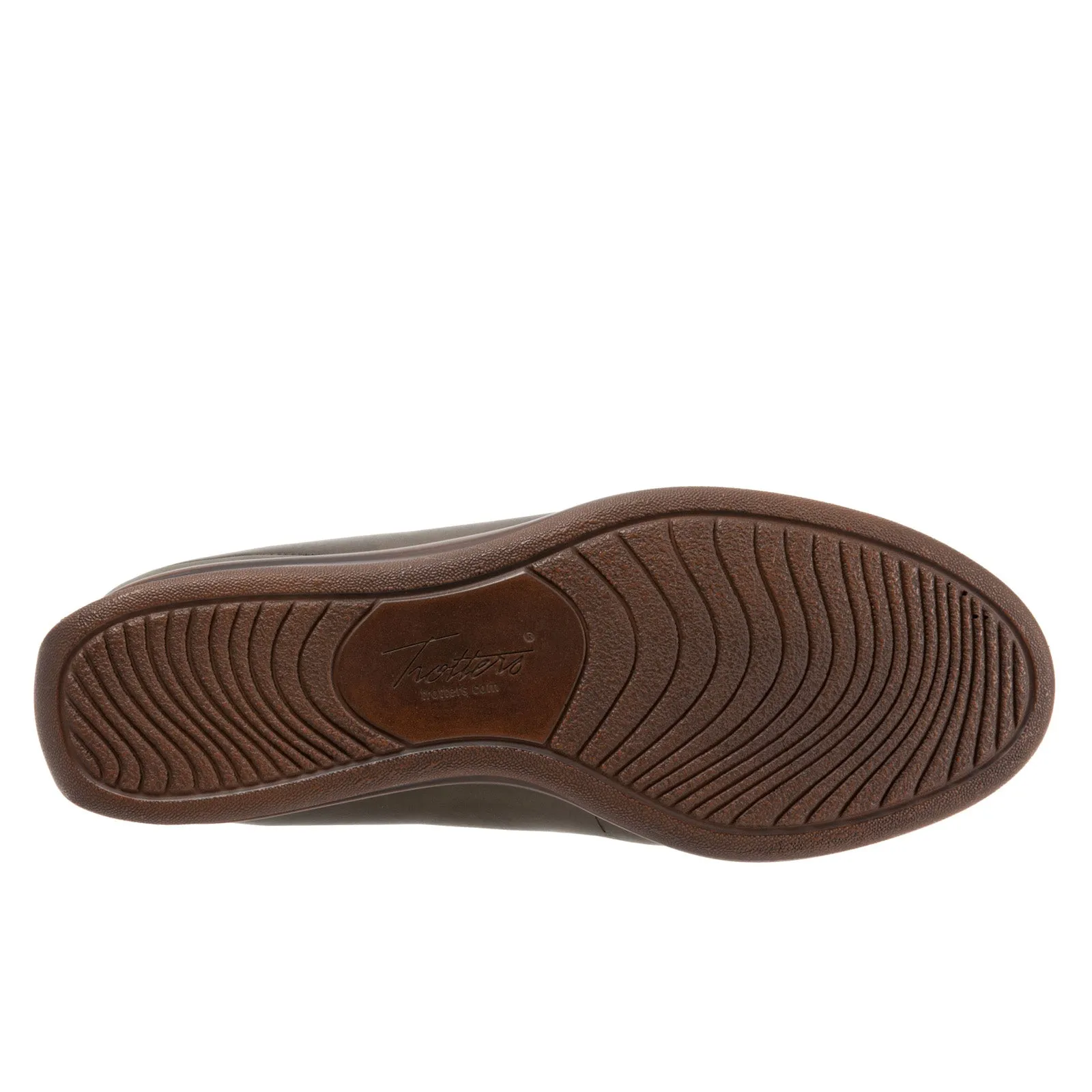 Trotters Marche T1659-312 Womens Brown Narrow Leather Loafer Flats Shoes