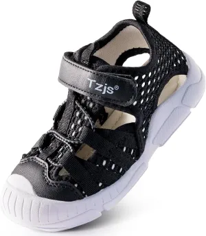 TZJS Boys Girls Water Shoes Kids Lightweight Beach Sport Sandals Breathable Quick Dry Swimming Sandals for Toddler