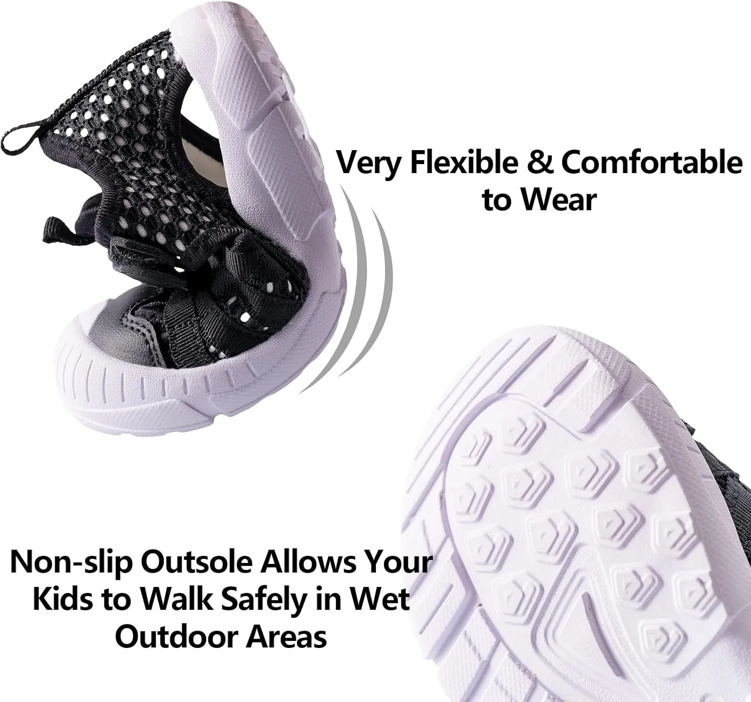 TZJS Boys Girls Water Shoes Kids Lightweight Beach Sport Sandals Breathable Quick Dry Swimming Sandals for Toddler