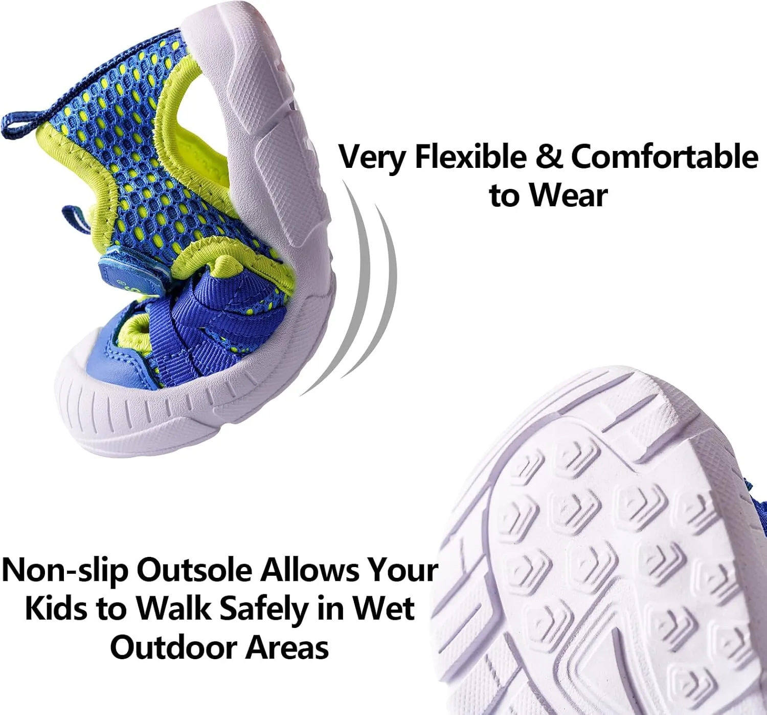 TZJS Boys Girls Water Shoes Kids Lightweight Beach Sport Sandals Breathable Quick Dry Swimming Sandals for Toddler