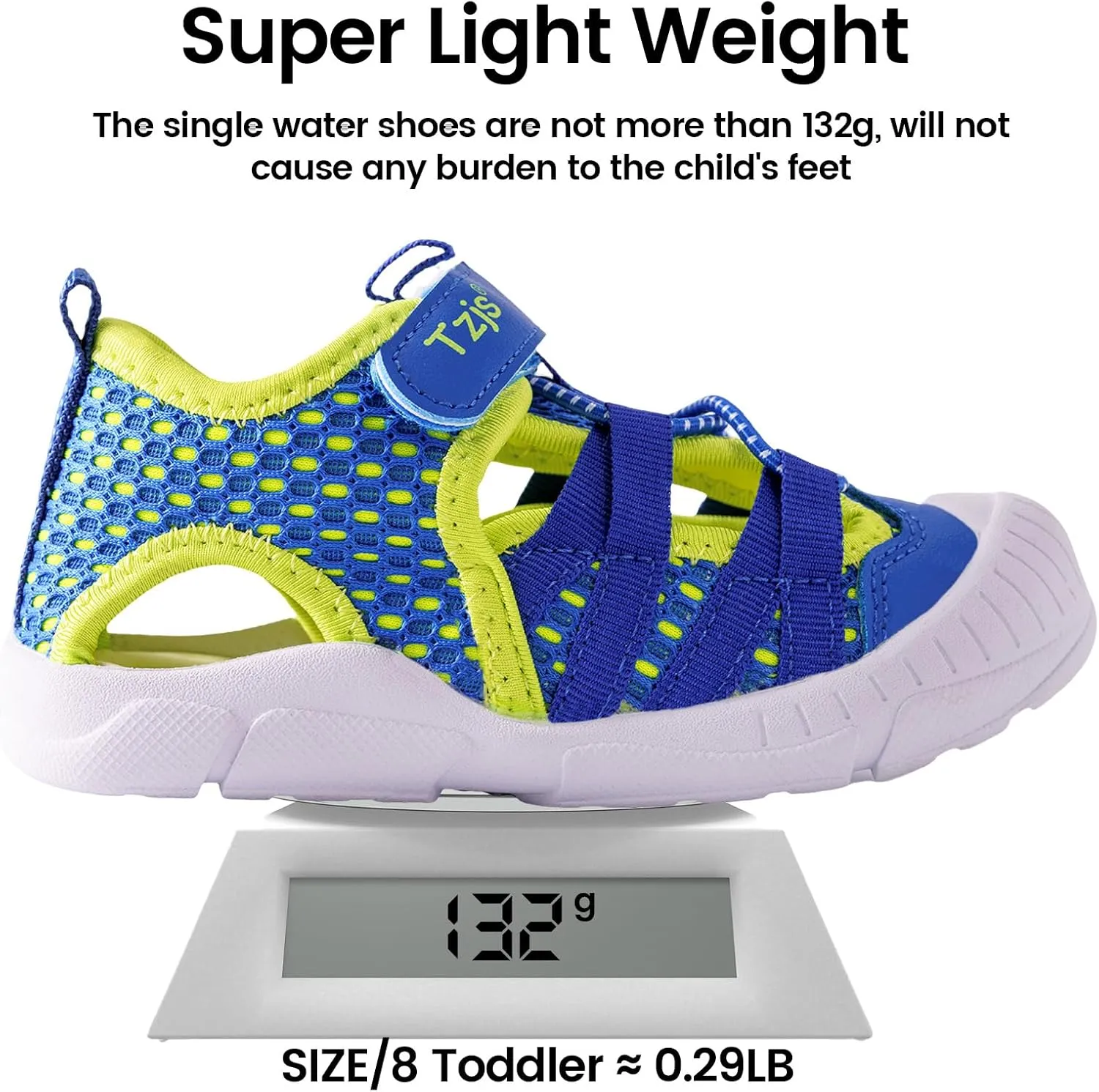 TZJS Boys Girls Water Shoes Kids Lightweight Beach Sport Sandals Breathable Quick Dry Swimming Sandals for Toddler