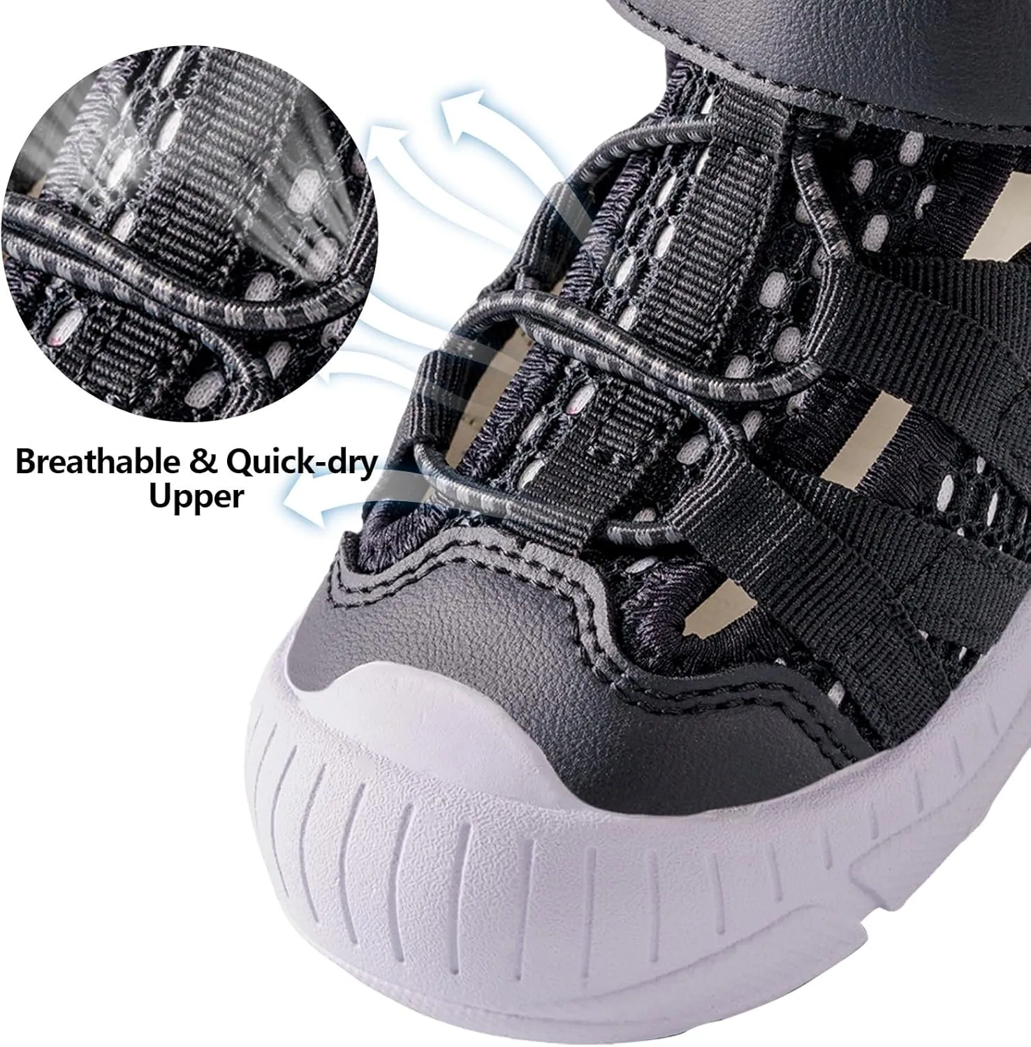 TZJS Boys Girls Water Shoes Kids Lightweight Beach Sport Sandals Breathable Quick Dry Swimming Sandals for Toddler