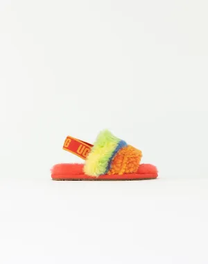 UGG Fluff Yeah Logo Slides Toddler