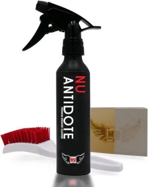 Ultimate Sneaker Shoe & Footwear Cleaning Kit Bundle for Whitening, Stain Removal. Nu Antifote Cleaner, Dual Scuff Shoe Eraser and Sole Brush