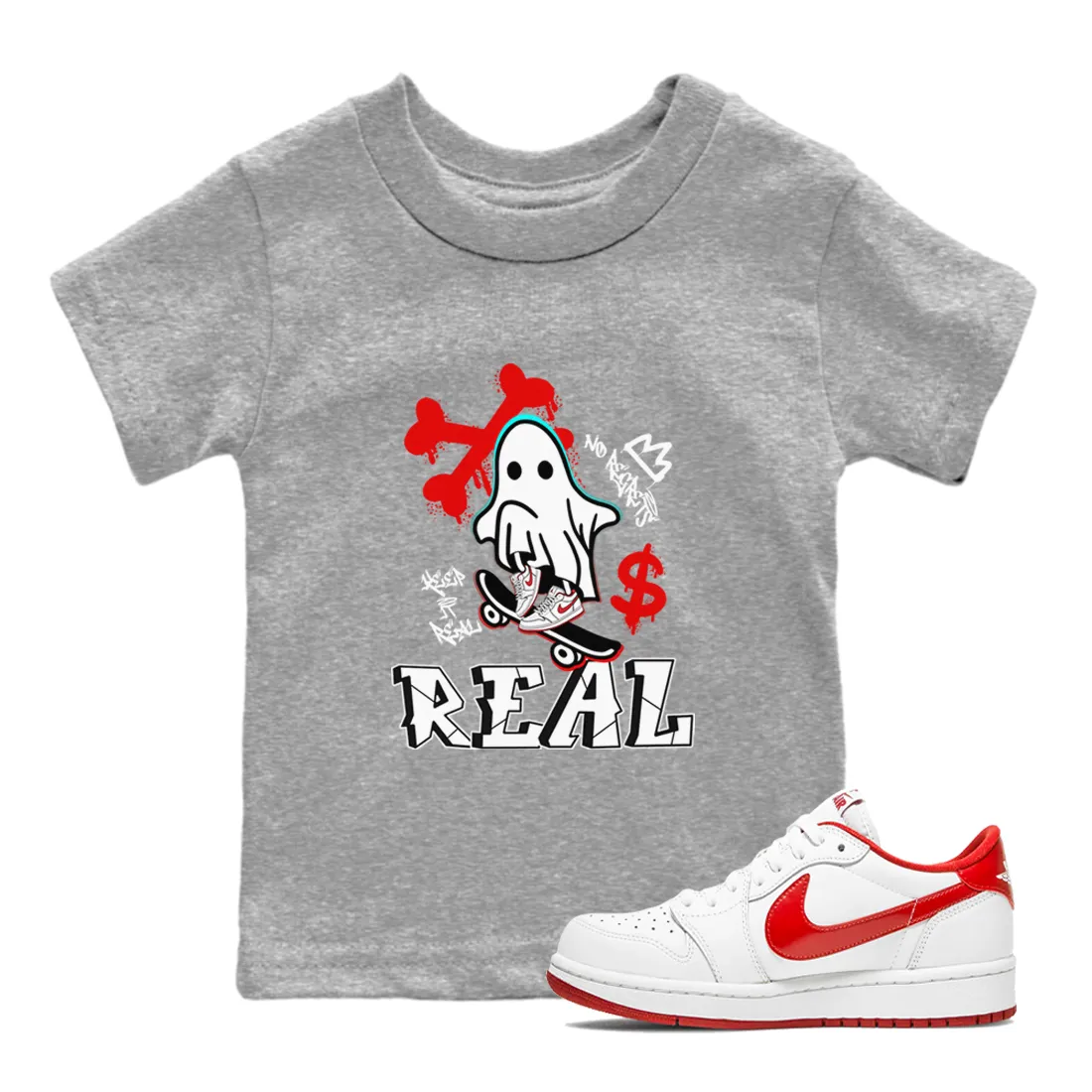 University SNRT Reduced-rate - Skater Sneaker Jordan 1 Easy-to-install Ghost Kids Red Tee Air