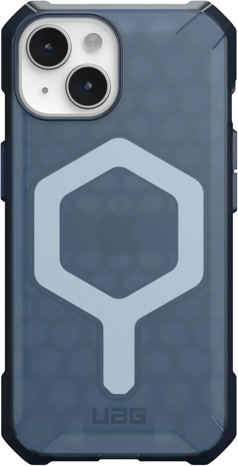 URBAN ARMOR GEAR UAG Designed for iPhone 15 Case 6.1" Essential Armor Cloud Blue, Built-in Magnet Compatible with MagSafe Charging Rugged Military Grade Dropproof Protective Cover