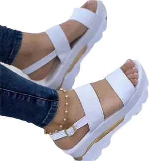 VALINK Women's Platform Sandals Strappy Breathable Open Toes Ultra-Thick Sole Shoes Flat Wedge Summer Soft Sole Sandals