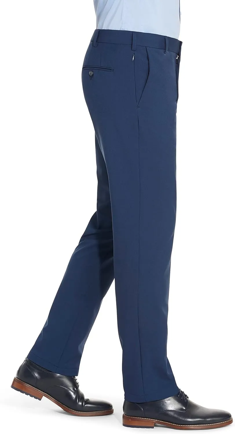 Van Heusen Men's Slim Fit Flex Flat Front Pant