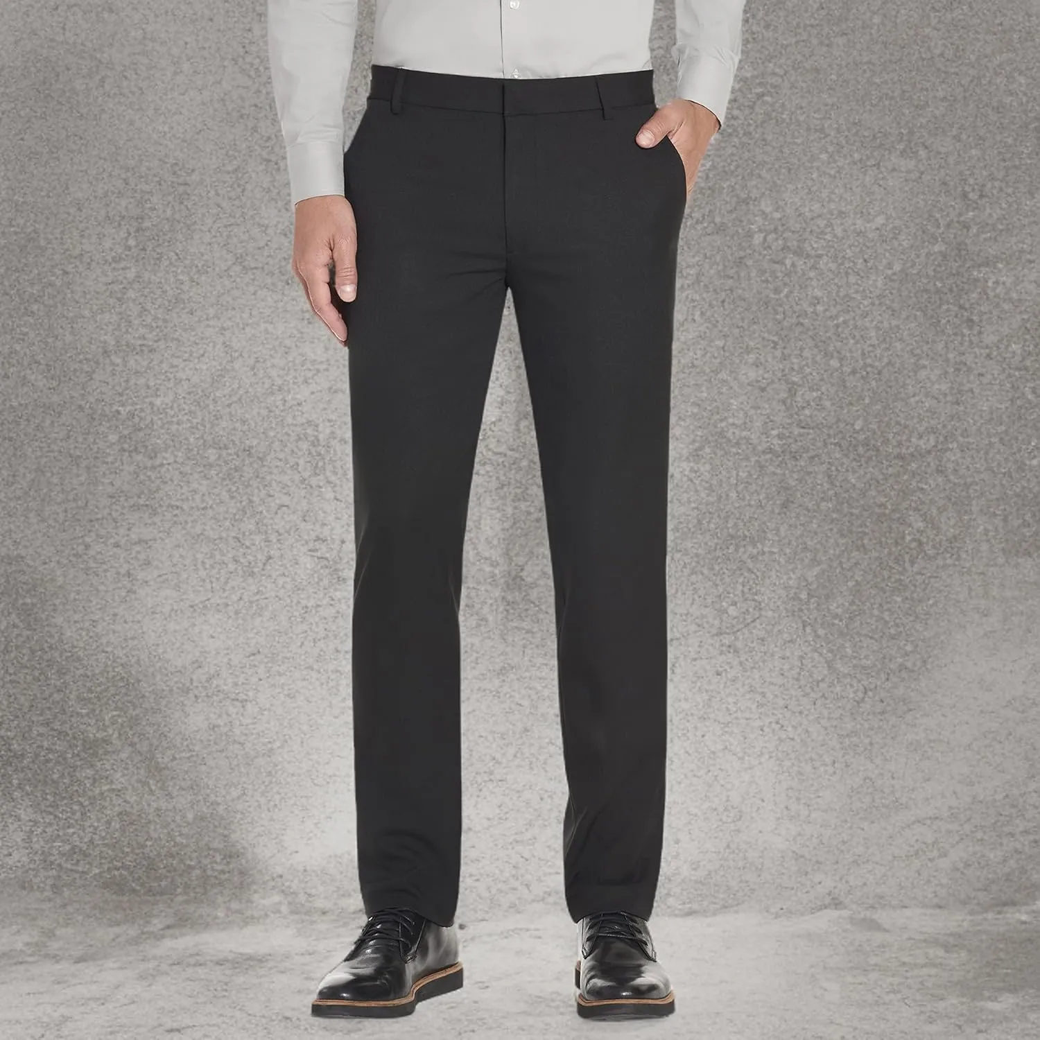 Van Heusen Men's Slim Fit Stretch Flat Front Traveler Pant